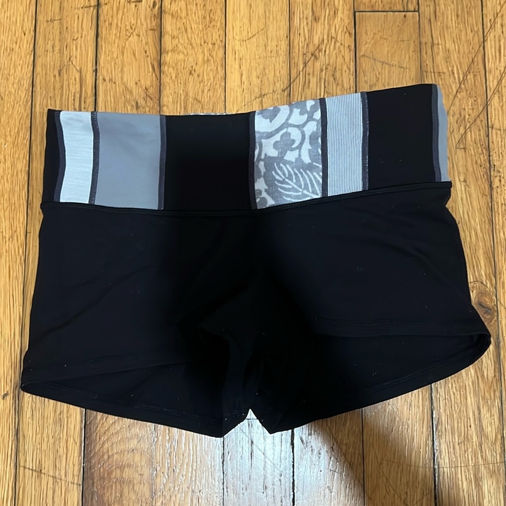 lululemon athletica Black and Gray Athletic Shorts